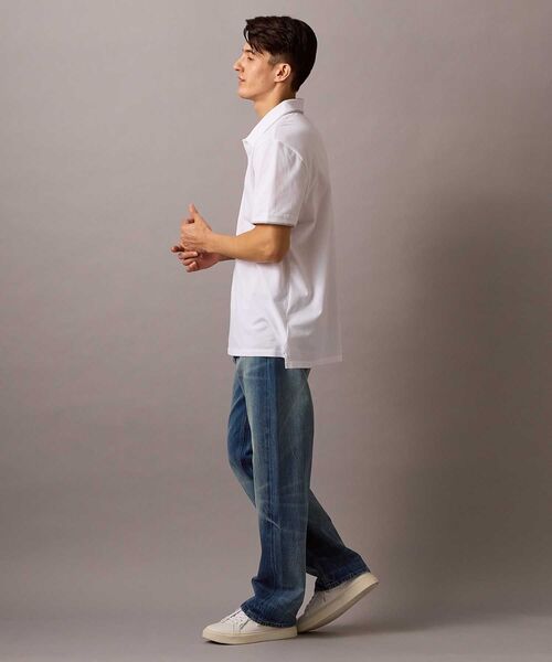 Calvin Klein（カルバン・クライン）の「ショートスリーブストレッチ ピケソリッド ポロシャツ（ポロシャツ・メンズ・ブラック/ホワイト/ネイビー・XL/L/M/S）」の9枚目の写真