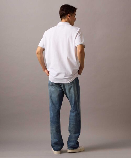 Calvin Klein（カルバン・クライン）の「ショートスリーブストレッチ ピケソリッド ポロシャツ（ポロシャツ・メンズ・ブラック/ホワイト/ネイビー・XL/L/M/S）」の10枚目の写真