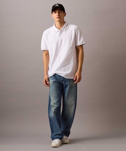 Calvin Klein（カルバン・クライン）の「ショートスリーブストレッチ ピケソリッド ポロシャツ（ポロシャツ・メンズ・ブラック/ホワイト/ネイビー・XL/L/M/S）」の12枚目の写真