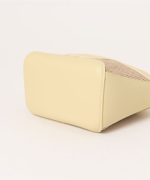 KOBE LETTUCE（コウベレタス）の「巾着ミニかごバッグ（かごバッグ・レディース・ブラック/イエロー/ブラウン・F）」の15枚目の写真