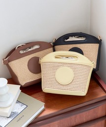 KOBE LETTUCE（コウベレタス）の「巾着ミニかごバッグ（かごバッグ）」