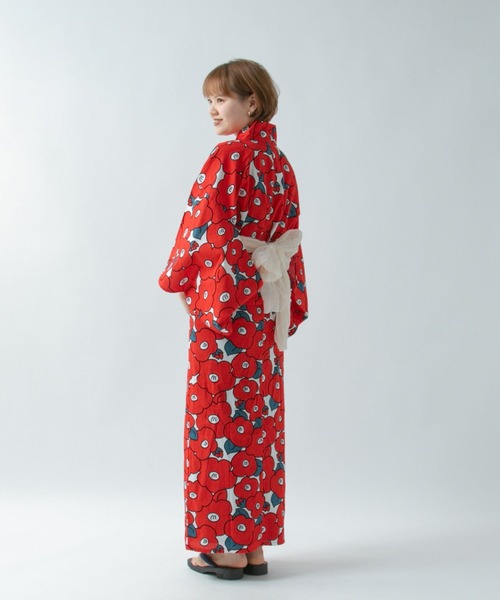 LOWRYS FARM（ローリーズファーム）の「ユカタセット＿ＭＯＭ　 326420（浴衣・レディース・ベージュ/レッド/ブラック・FREE）」の3枚目の写真