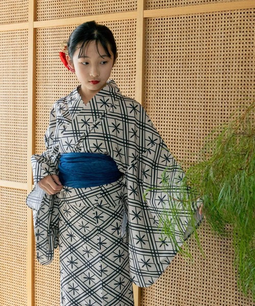 LOWRYS FARM（ローリーズファーム）の「ユカタセット＿ＭＯＭ　 326420（浴衣・レディース・ベージュ/レッド/ブラック・FREE）」の6枚目の写真