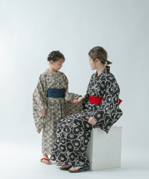 LOWRYS FARM（ローリーズファーム）の「ユカタセット＿ＭＯＭ　 326420（浴衣・レディース・ベージュ/レッド/ブラック・FREE）」の9枚目の写真