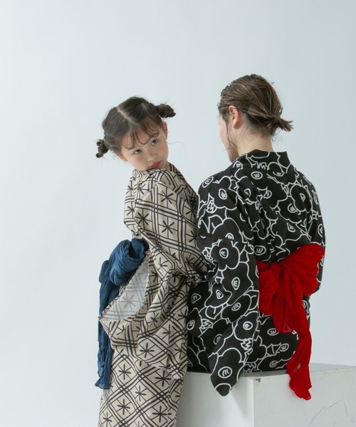 LOWRYS FARM（ローリーズファーム）の「ユカタセット＿ＭＯＭ　 326420（浴衣・レディース・ベージュ/レッド/ブラック・FREE）」の10枚目の写真