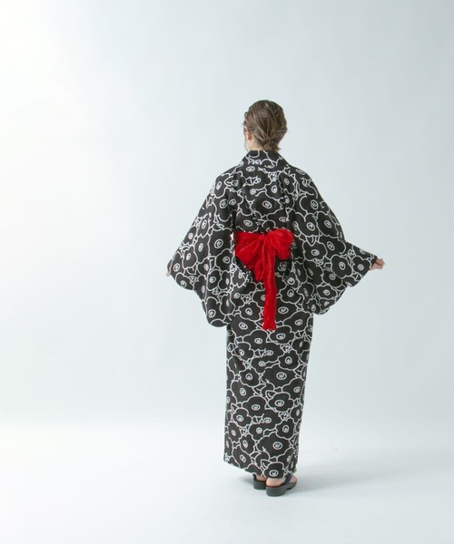 LOWRYS FARM（ローリーズファーム）の「ユカタセット＿ＭＯＭ　 326420（浴衣・レディース・ベージュ/レッド/ブラック・FREE）」の12枚目の写真