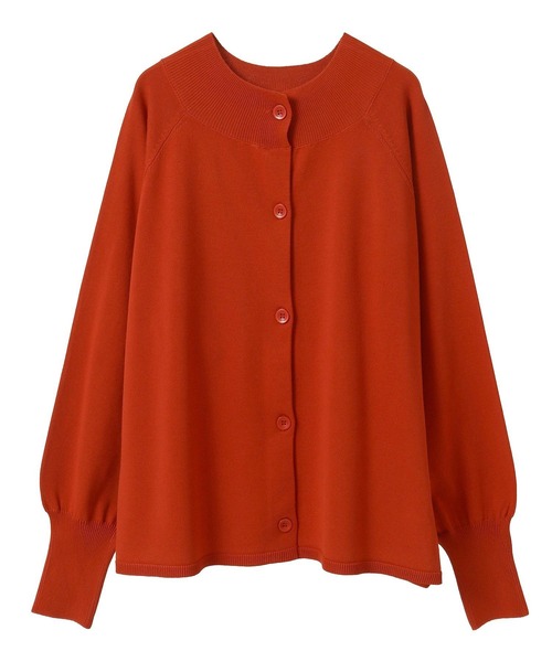 CRAFT STANDARD BOUTIQUE（クラフトスタンダードブティック）の「洗える/UVカット/毛玉軽減 ファンクショナルニットカーディガン（カーディガン/ボレロ・レディース・ベージュ/オフホワイト/ブラック/オレンジ・FREE）」の6枚目の写真