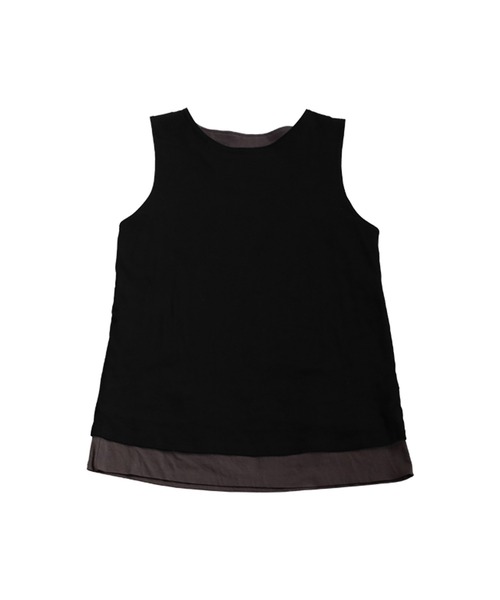 antiqua（アンティカ）の「レイヤード風タンクトップ（タンクトップ・レディース・ホワイト/ブラック/カーキ・ONESIZE）」の19枚目の写真