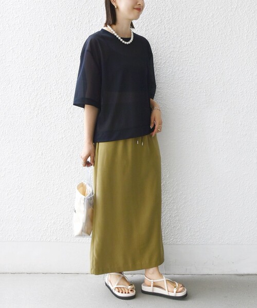 SHIPS シップス　ネジリスリーブシアーショート　羽織 little black:〈手洗い可能 / セレモニー対応可〉ネジリ