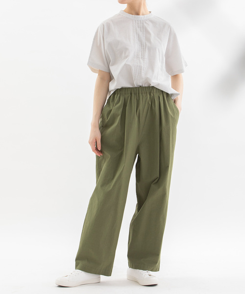 nop de nod(ノップドゥノッド)の「Pommeボリュームタックパンツ(その他パンツ・レディース・キャメル/ネイビー/カーキ・M)」の19枚目の写真