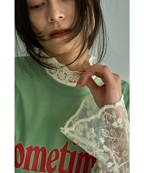 marjour（マージュール）の「EMBROIDERY LACE TOPS（シャツ/ブラウス・レディース・アイボリー・M）」の2枚目の写真