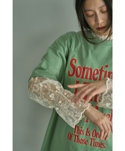 marjour（マージュール）の「EMBROIDERY LACE TOPS（シャツ/ブラウス・レディース・アイボリー・M）」の3枚目の写真