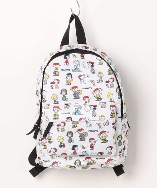 PEANUTS(ピーナッツ)の「PEANUTS キッズリュック(バックパック/リュック・キッズ・グレー/アイボリー・FREE)」の1枚目の写真