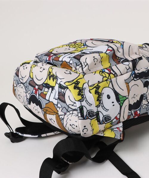 PEANUTS(ピーナッツ)の「PEANUTS キッズリュック(バックパック/リュック・キッズ・グレー/アイボリー・FREE)」の4枚目の写真