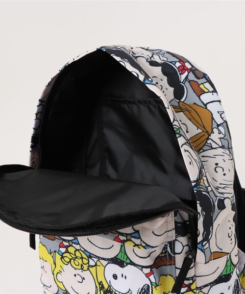 PEANUTS(ピーナッツ)の「PEANUTS キッズリュック(バックパック/リュック・キッズ・グレー/アイボリー・FREE)」の3枚目の写真