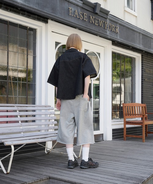 パンツ LAYERED SWEAT SHORTS TRUNK LAYERED SWEATSHORTS [NAVY] – aeae JAPAN