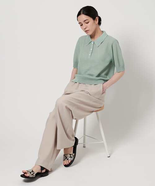 BEAUTY&YOUTH UNITED ARROWS（ビューティーアンドユースユナイテッドアローズ）の「メッシュ ポロニット -ウォッシャブル-（ニット/セーター・レディース・グレー系/ブラウン系/ブラック/ケリーグリーン/ナチュラル・FREE）」の22枚目の写真