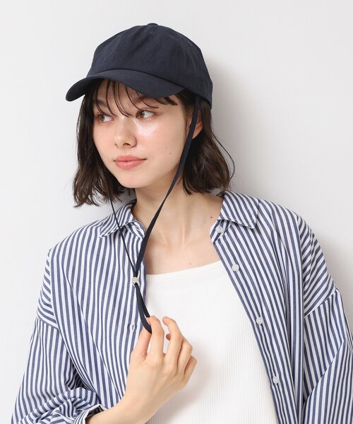 Dessin(デッサン)の「【遮熱・接触冷感・UVカット】2WAY CAP(キャップ・レディース・ネイビー/ダークグレー・00)」の3枚目の写真