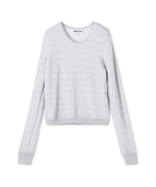 TOMORROWLAND (トゥモローランド)の「PARTOW ALBA SWEATER クルーネックニット(ニット/セーター・レディース・シルバー系その他・S)」の1枚目の写真