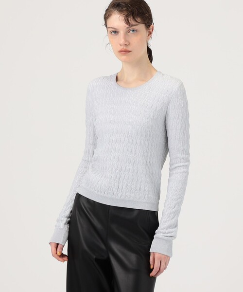 TOMORROWLAND (トゥモローランド)の「PARTOW ALBA SWEATER クルーネックニット(ニット/セーター・レディース・シルバー系その他・S)」の9枚目の写真
