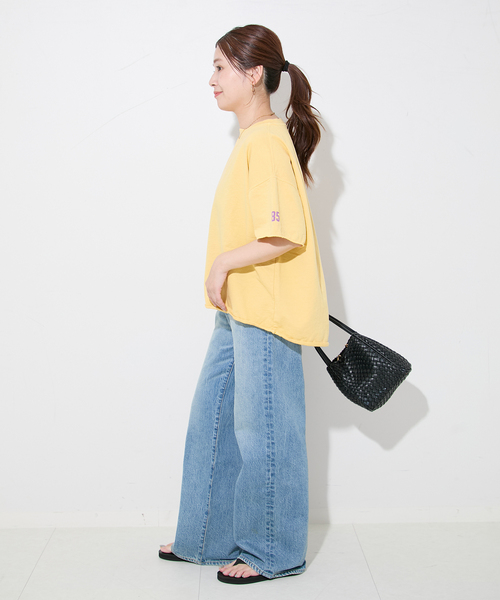 RIDING HIGH(ライディングハイ)の「【RIDING HIGH/ライディングハイ】7.5oz インレーs/s TEE:Tシャツ(Tシャツ/カットソー・レディース・ホワイト/レッド/イエロー/チャコールグレー・FREE)」の14枚目の写真