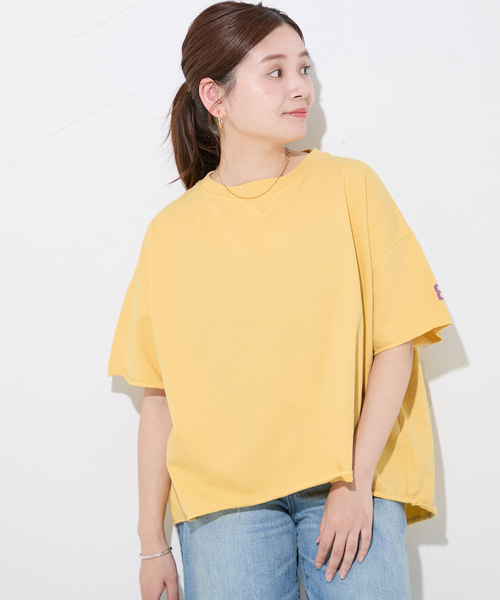 RIDING HIGH(ライディングハイ)の「【RIDING HIGH/ライディングハイ】7.5oz インレーs/s TEE:Tシャツ(Tシャツ/カットソー・レディース・ホワイト/レッド/イエロー/チャコールグレー・FREE)」の8枚目の写真