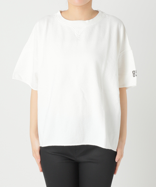 RIDING HIGH(ライディングハイ)の「【RIDING HIGH/ライディングハイ】7.5oz インレーs/s TEE:Tシャツ(Tシャツ/カットソー・レディース・ホワイト/レッド/イエロー/チャコールグレー・FREE)」の6枚目の写真