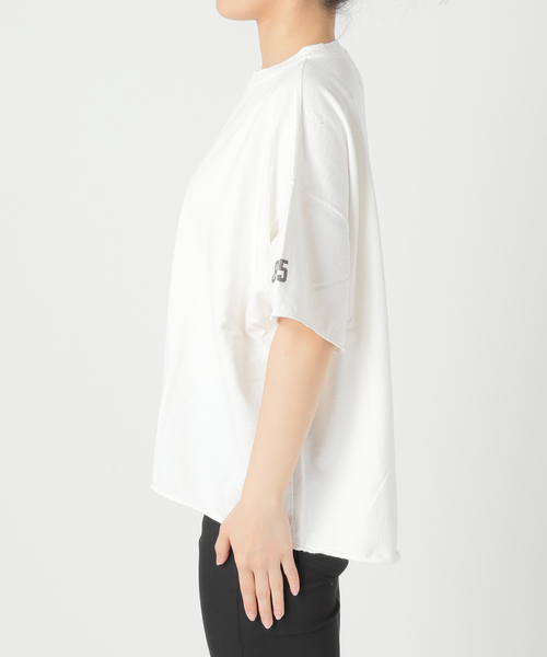 RIDING HIGH(ライディングハイ)の「【RIDING HIGH/ライディングハイ】7.5oz インレーs/s TEE:Tシャツ(Tシャツ/カットソー・レディース・ホワイト/レッド/イエロー/チャコールグレー・FREE)」の5枚目の写真