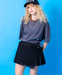 an meets zakka（アンミツザッカ）の「an meets zakka メッシュニット巻きスカート（スカート）」