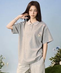 HARSH AND CRUEL ポロシャツ ロゴ 大人気 男女兼用 スウェット チェック柄ポロシャツ クラシック 刺繍ロゴ オーバーサイズ ユニ
