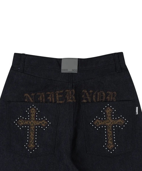 パンツ NIIER NOR DENIM PANTS BLACK 94886260b_16_d_500.jpg