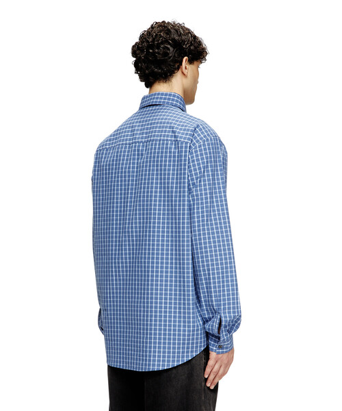 DIESEL 長袖シャツ 青 ストライプ L メンズ 長袖シャツ S-SIMPLY-DLBV（シャツ/ブラウス）｜DIESEL