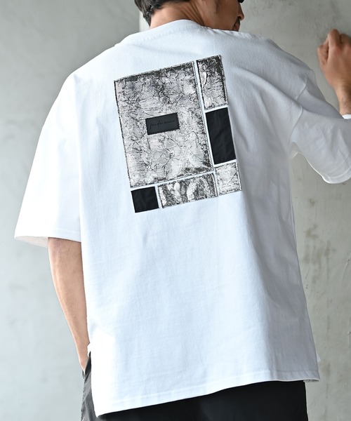 funda mine（ファンダマイン）の「【日本製】UNISEX フラグメントグリッドTシャツ（Tシャツ/カットソー・レディース・ブラック/ホワイト・FREE）」の22枚目の写真