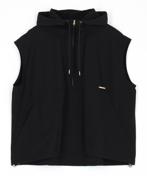 NICOLE white（ニコルホワイト）の「アノラック風スリーブレスプルオーバー（ベスト・レディース・ブラック/オフホワイト/ライトグリーン・FREE）」の22枚目の写真