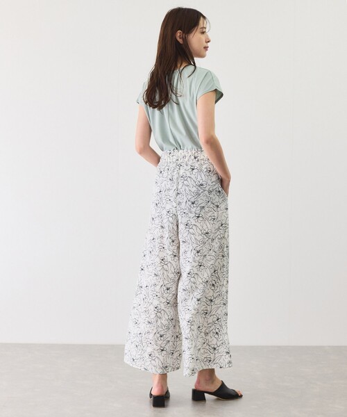 Jayro(ジャイロ)の「ウエストゴム装飾付き紐ワイドパンツ(その他パンツ・レディース・ベージュ/オフホワイト/ブラック/ブラック系その他・M)」の14枚目の写真