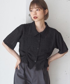 トップス PERVERZE bra layered shirt top パーバーズ(PERVERZE)｜Bra Layered Shirt Top｜Forget-me-nots