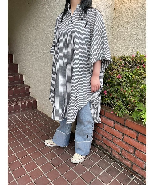 Rydia(リディア)の「オーバーコビニャーワンピース(ワンピース・レディース・ブラック/ネイビー/オフホワイト/ブラック系その他・M)」の3枚目の写真
