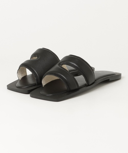 CINOH(チノ)の「SQUARE TOE FLAT SANDAL(サンダル・レディース・ホワイト/オレンジ/ブラック・36/37/38)」の10枚目の写真