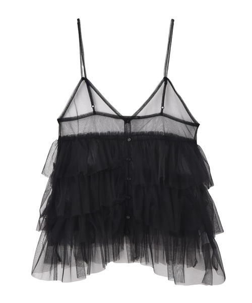 AKTE(アクテ)の「チュールジレ(シャツ/ブラウス・レディース・ブラック/ミント・FREE)」の8枚目の写真