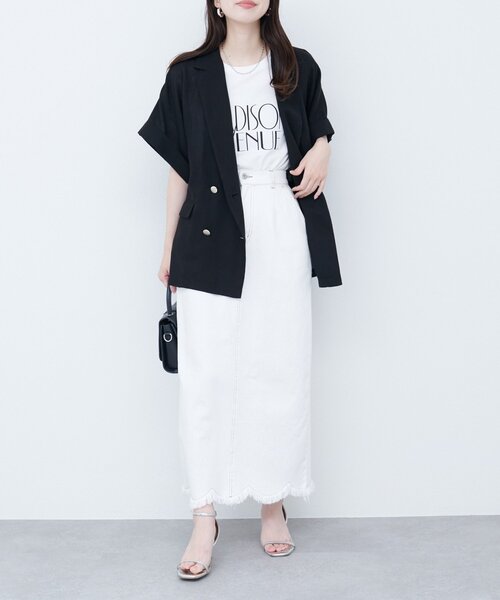 袖口ロールUP綿麻シアージャケット/natural couture/新品タグ付き natural couture｜袖口ロールUP綿麻シアージャケット | Rakuten