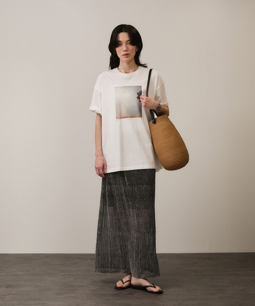 SALON adam et rope'（サロン アダム エ ロペ）の「シアーラメスカート［ストレッチ］（スカート・レディース・ゴールド/シルバー・FREE）」の11枚目の写真