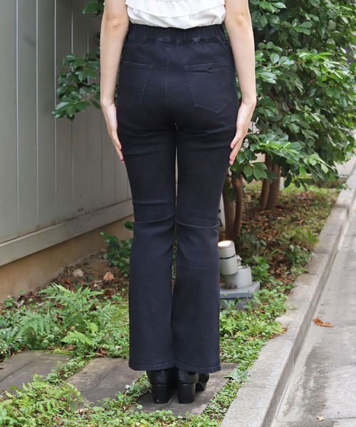 axes femme（アクシーズファム）の「裾リボンデニムパンツ（デニムパンツ・レディース・ワンウォッシュ/ブラック・マルチサイズ）」の6枚目の写真