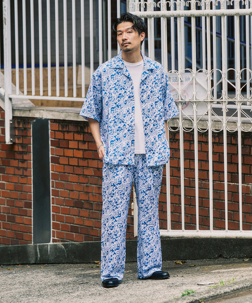 EDIFICE トロピカルバルーンフィットパンツ TROPICALMESH PANTS / トロピカルメッシュパンツ（スラックス