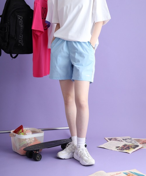 NERDY(ノルディ)の「ニューヨークウーブンハーフパンツ(その他パンツ・メンズ・ホワイト/ピンク/ブルー/ブラック・LL/SS/S/L/M)」の10枚目の写真