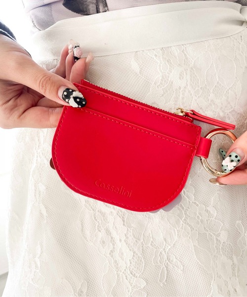 Casselini(キャセリーニ)の「Casselini(キャセリーニ)フラワーモチーフコインケース(コインケース・レディース・レッド/ブラック/シルバー・FREE)」の13枚目の写真