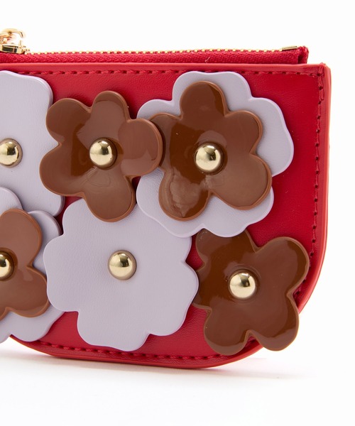Casselini(キャセリーニ)の「Casselini(キャセリーニ)フラワーモチーフコインケース(コインケース・レディース・レッド/ブラック/シルバー・FREE)」の20枚目の写真