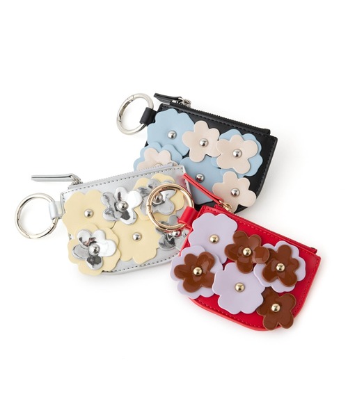 Casselini(キャセリーニ)の「Casselini(キャセリーニ)フラワーモチーフコインケース(コインケース・レディース・レッド/ブラック/シルバー・FREE)」の15枚目の写真