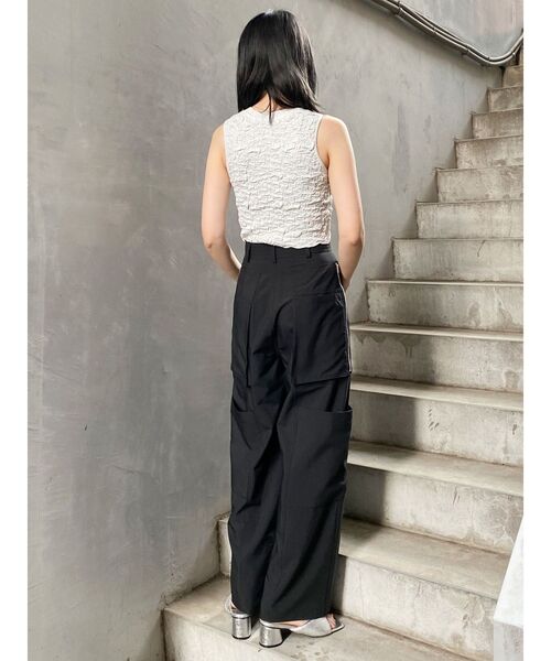 MURUA(ムルーア)の「ZIPカーゴパンツ(カーゴパンツ・レディース・グレー/ブラック/カーキ・2/1)」の5枚目の写真