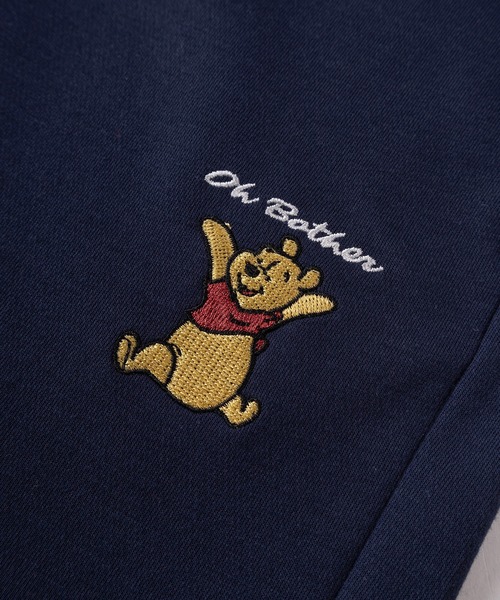 Disney（ディズニー）の「【71】【Disney/ディズニー】ミッキーマウス/くまのプーさん ワンポイント刺繍 クロップド スウェットパンツ/吸水速乾/レディース/26SS新型追加（スウェットパンツ・レディース・チャコールグレー/グレー/アッシュグレー/ネイビー/ライトグレー系/ブラック系/グレー系/ネイビー系・L/M）」の9枚目の写真