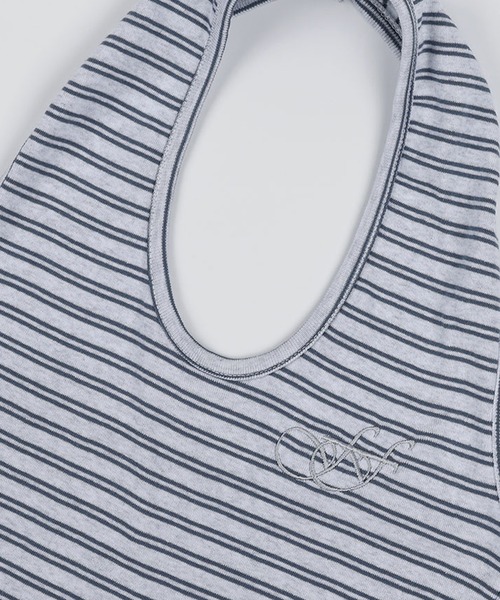 FANCY CLUB（ファンシークラブ）の「FANCY CLUB/ファンシークラブ Stripe Open-back Halterneck ホールターネック トップス（キャミソール・レディース・ピンク/ブルー・ONE SIZE）」の19枚目の写真